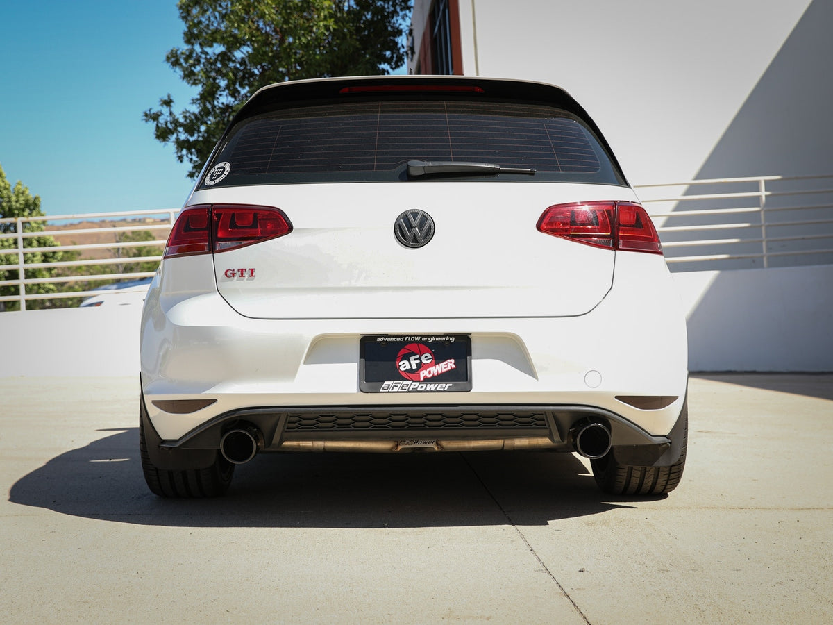 aFe MACH Force-Xp 3 IN to 2-1/2 IN 304 Stainless Steel Cat-Back Exhaust System - 2015-2017 VW GTI (MKVII)