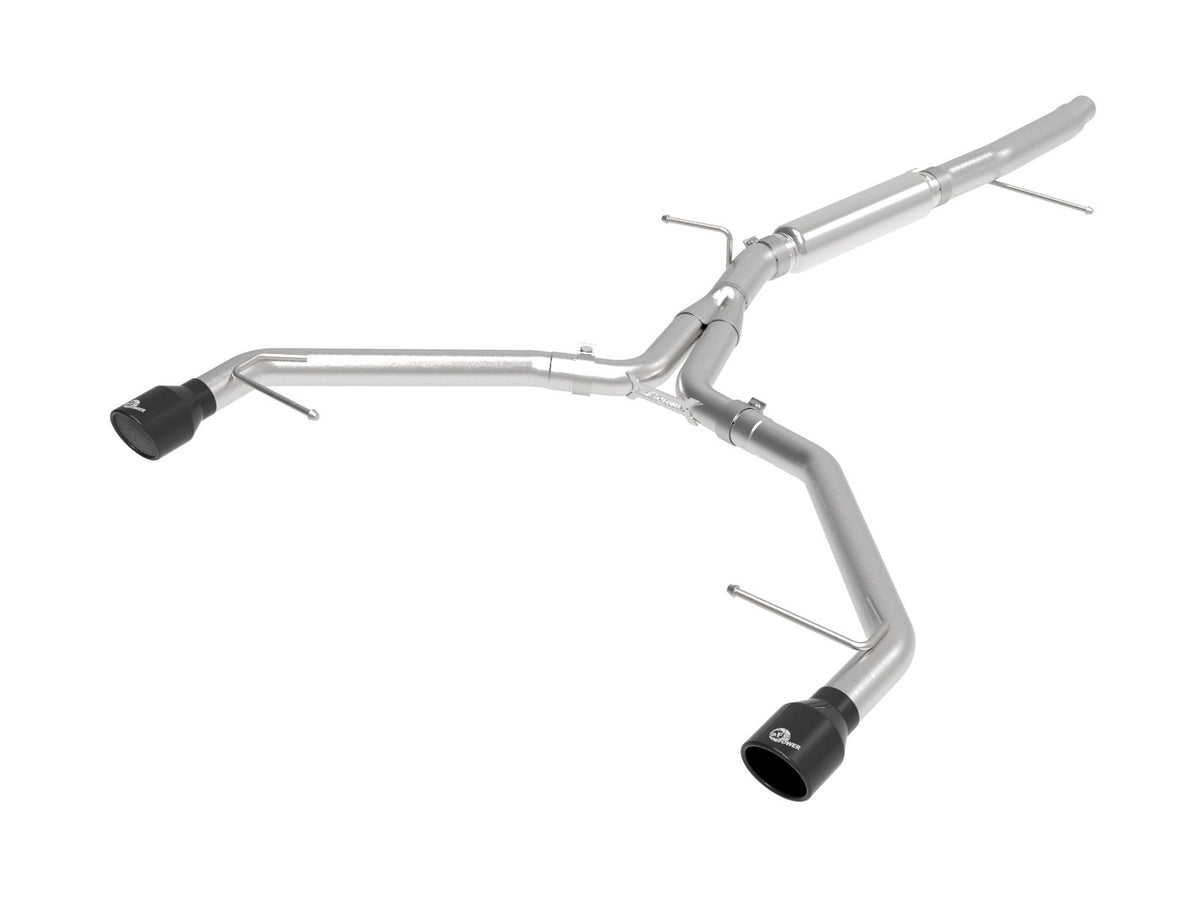 aFe MACH Force-Xp 3 IN to 2-1/2 IN 304 Stainless Steel Axle-Back Exhaust System - Audi A4 (B9) 2017-2019