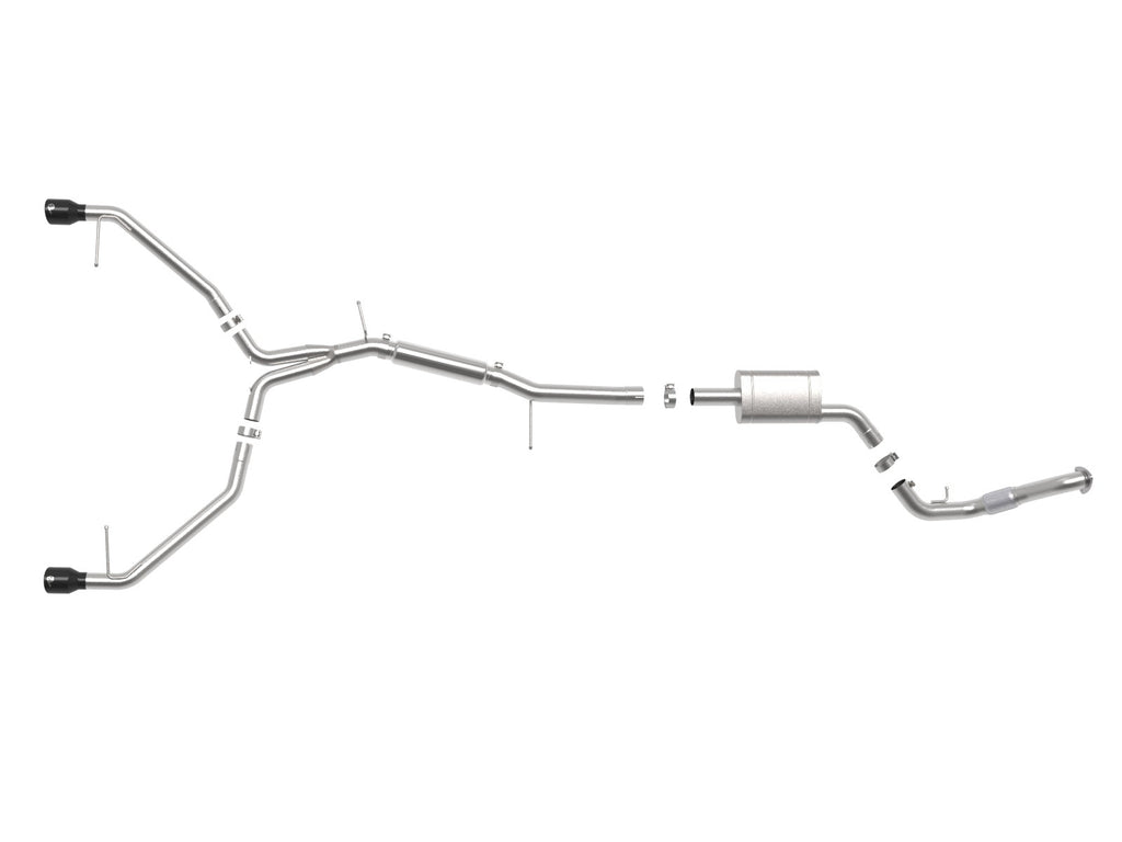aFe MACH Force-Xp 3 IN to 2-1/2 IN 304 Stainless Steel Cat-Back Exhaust System - Audi A4 (B9) 2017-2019