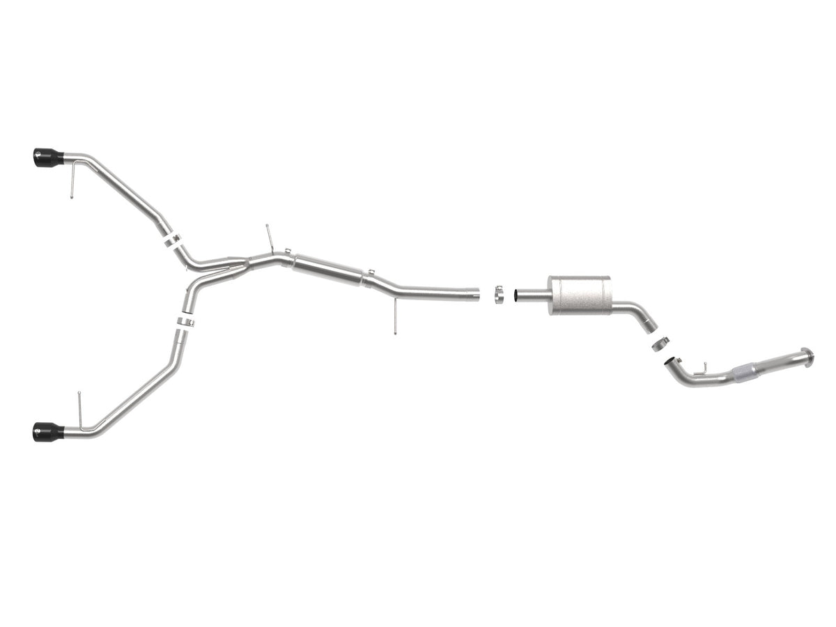 aFe MACH Force-Xp 3 IN to 2-1/2 IN 304 Stainless Steel Cat-Back Exhaust System - Audi A4 (B9) 2017-2019