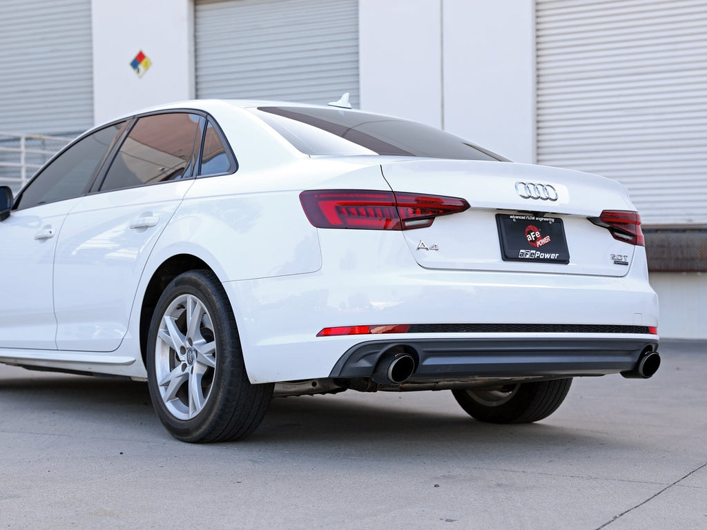 aFe MACH Force-Xp 3 IN to 2-1/2 IN 304 Stainless Steel Cat-Back Exhaust System - Audi A4 (B9) 2017-2019