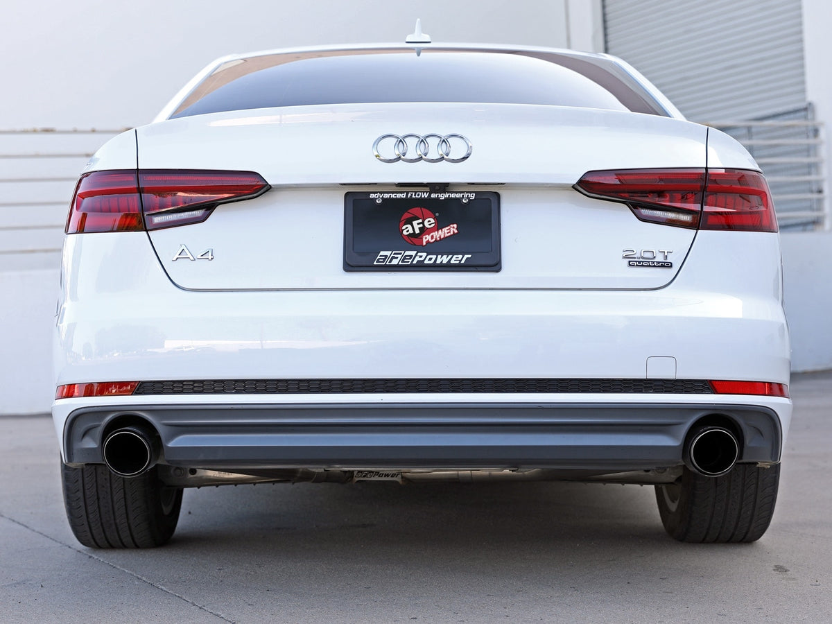 aFe MACH Force-Xp 3 IN to 2-1/2 IN 304 Stainless Steel Cat-Back Exhaust System - Audi A4 (B9) 2017-2019