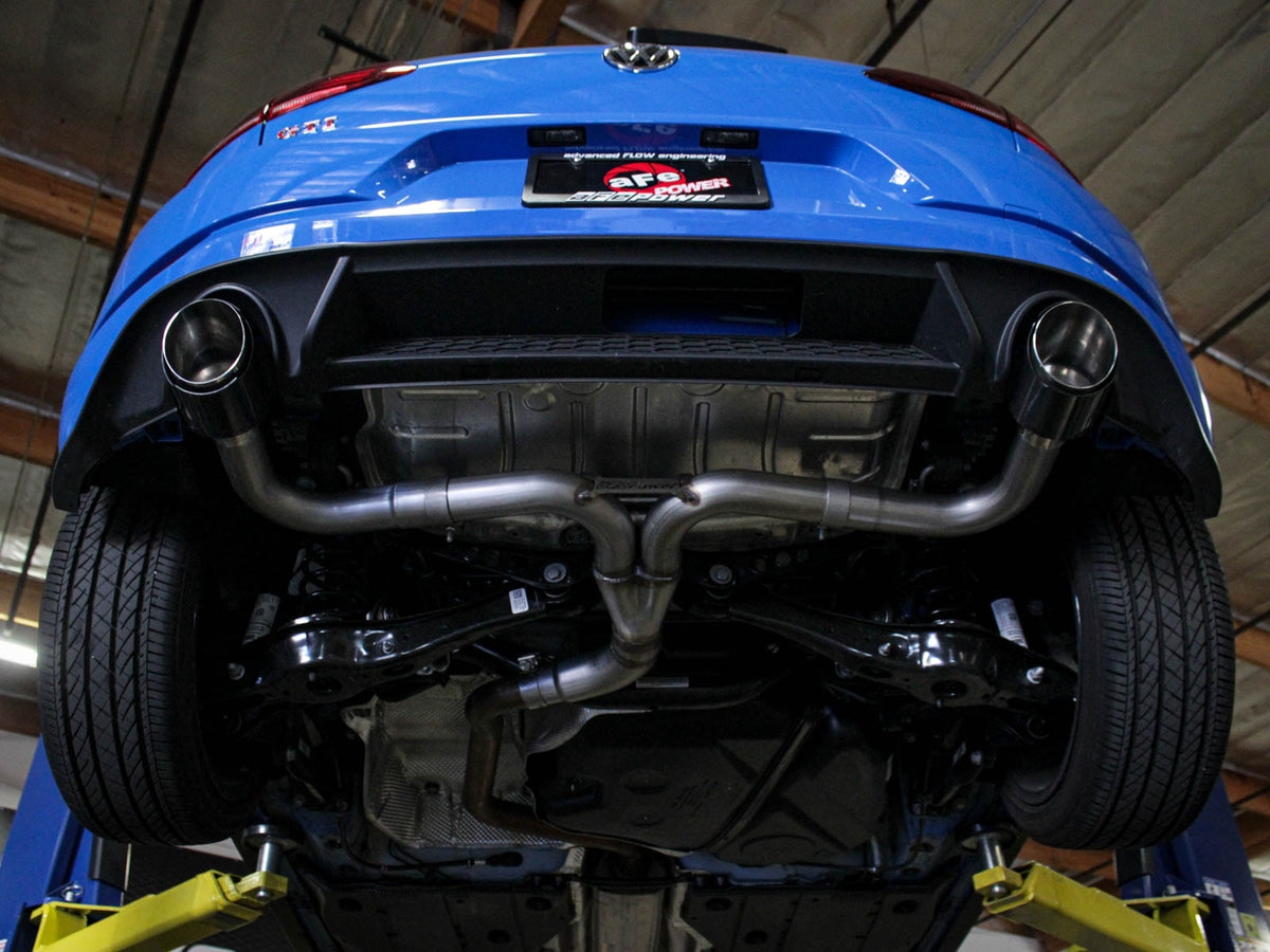aFe MACH Force-Xp 3 IN to 2-1/2 IN 304 Stainless Steel Axle-Back Exhaust System - Volkswagen GTI (MK7.5) 2018-2021