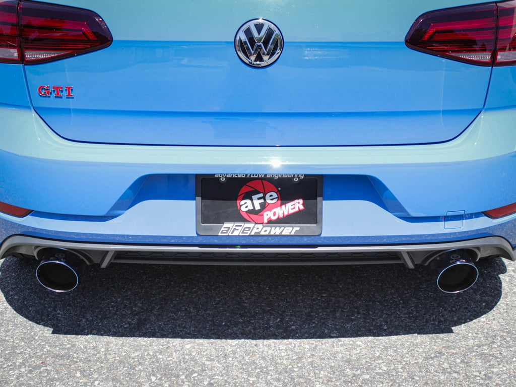 aFe MACH Force-Xp 3 IN to 2-1/2 IN 304 Stainless Steel Cat-Back Exhaust System - Volkswagen GTI (MK7.5) 2018-2021