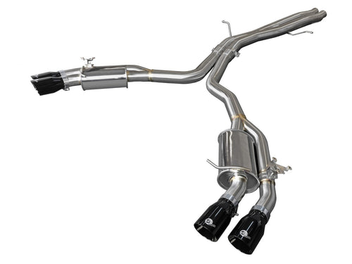 aFe MACH Force-Xp 3 IN to 2-1/2 IN 304 Stainless Steel Axle-Back Exhaust System - Audi RS5 Coupe 2018-2020