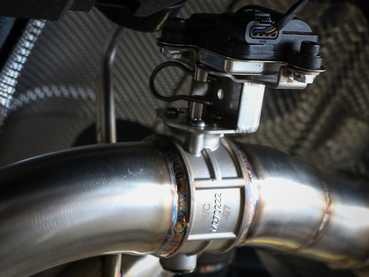 aFe MACH Force-Xp 3 IN to 2-1/2 IN 304 Stainless Steel Axle-Back Exhaust System - Audi RS5 Coupe 2018-2020