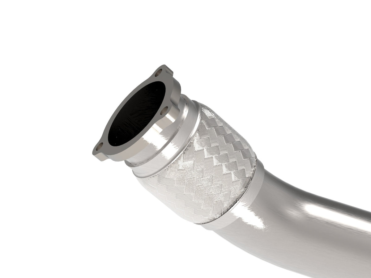 aFe MACH Force-Xp 3 IN 304 Stainless Steel Mid-Pipe with Resonator Delete - Audi A4/A5 2009-2016