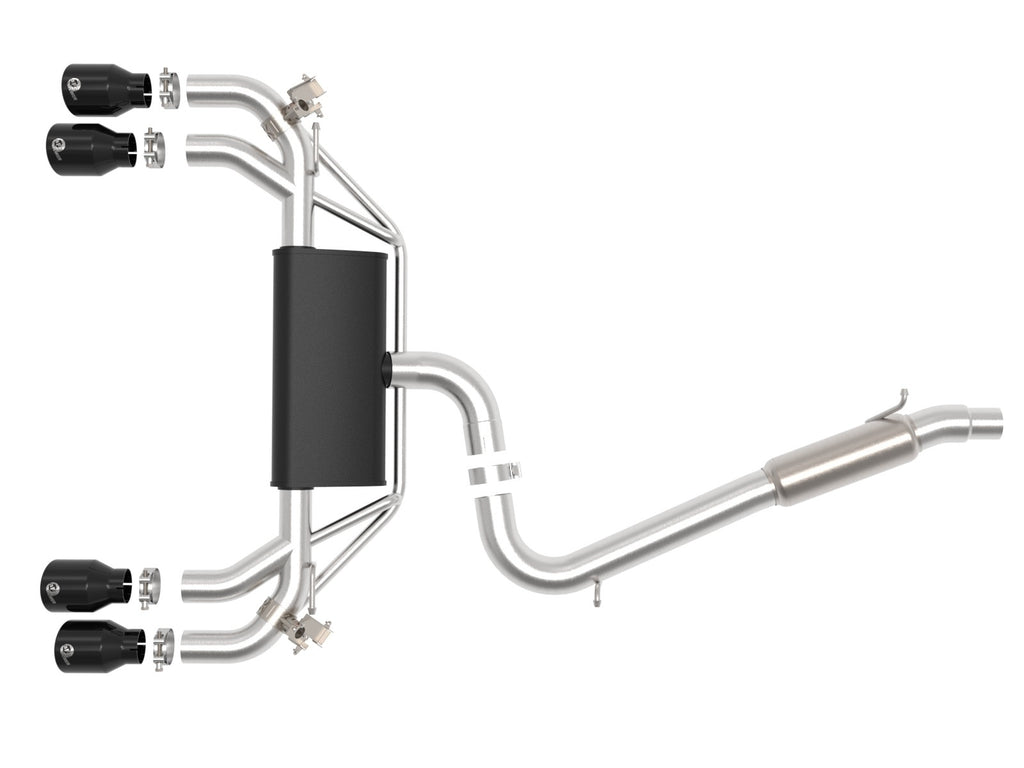 aFe MACH Force-Xp 3 IN to 2-1/2 IN 304 Stainless Steel Cat-Back Exhaust System - VW Golf R (MKVII) 2015-2019