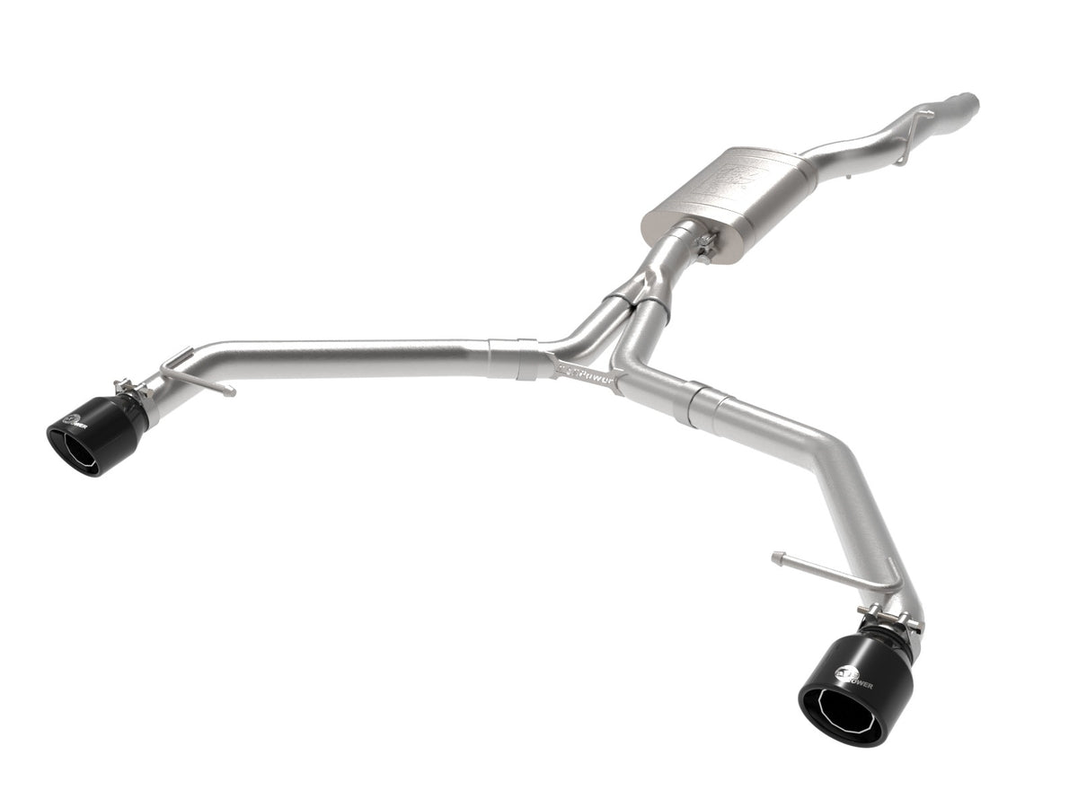 aFe MACH Force-Xp 3 IN to 2-1/2 IN 304 Stainless Steel Axle-Back Exhaust System - Audi allroad 2013-2016
