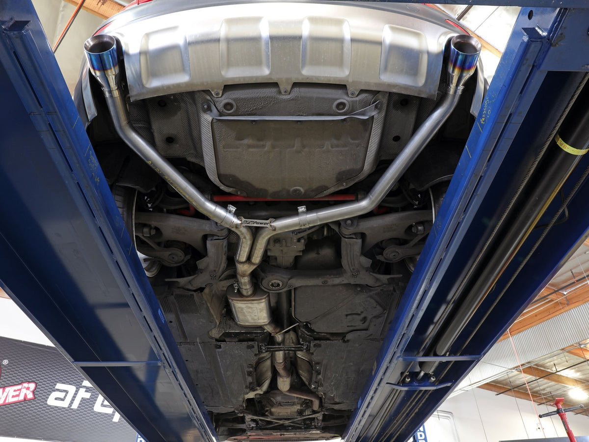 aFe MACH Force-Xp 3 IN to 2-1/2 IN 304 Stainless Steel Axle-Back Exhaust System - Audi allroad 2013-2016
