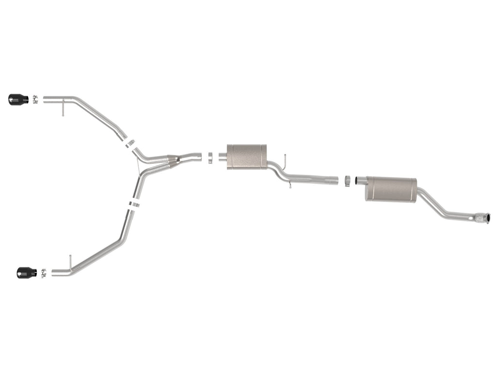 aFe MACH Force-Xp 3 IN to 2-1/2 IN 304 Stainless Steel Cat-Back Exhaust System - Audi allroad 2013-2016