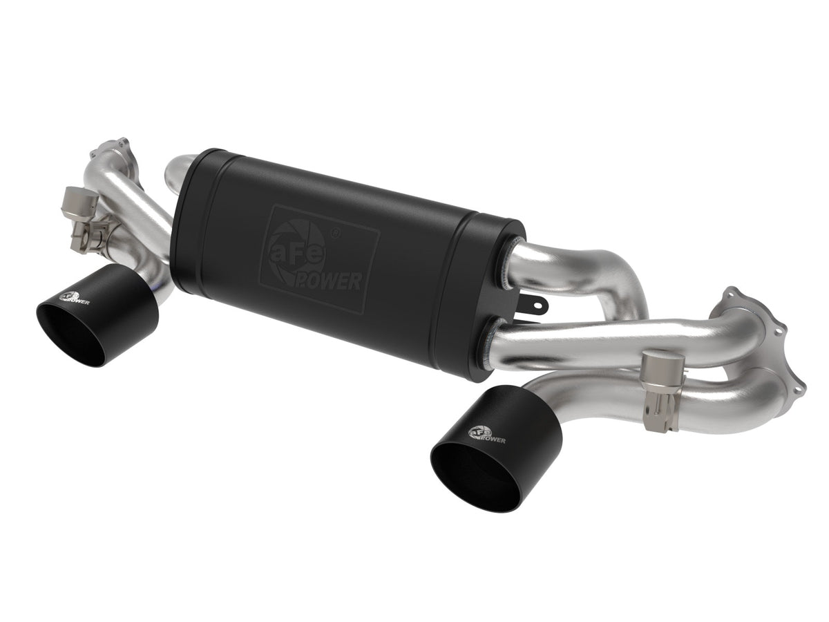 aFe MACH Force-Xp 2-1/4 IN to 2-1/2 IN 304 Stainless Steel Cat-Back Exhaust System - Porsche Cayman GT4 2020-2023