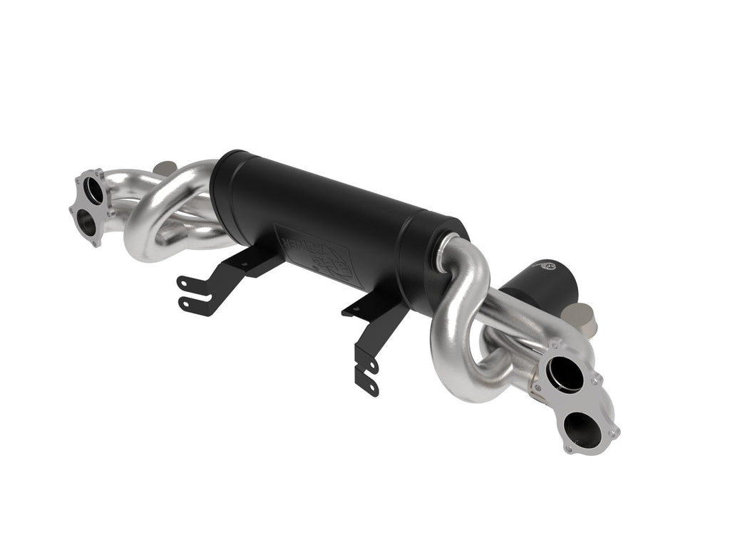 aFe MACH Force-Xp 2-1/4 IN to 2-1/2 IN 304 Stainless Steel Cat-Back Exhaust System - Porsche Cayman GT4 2020-2023