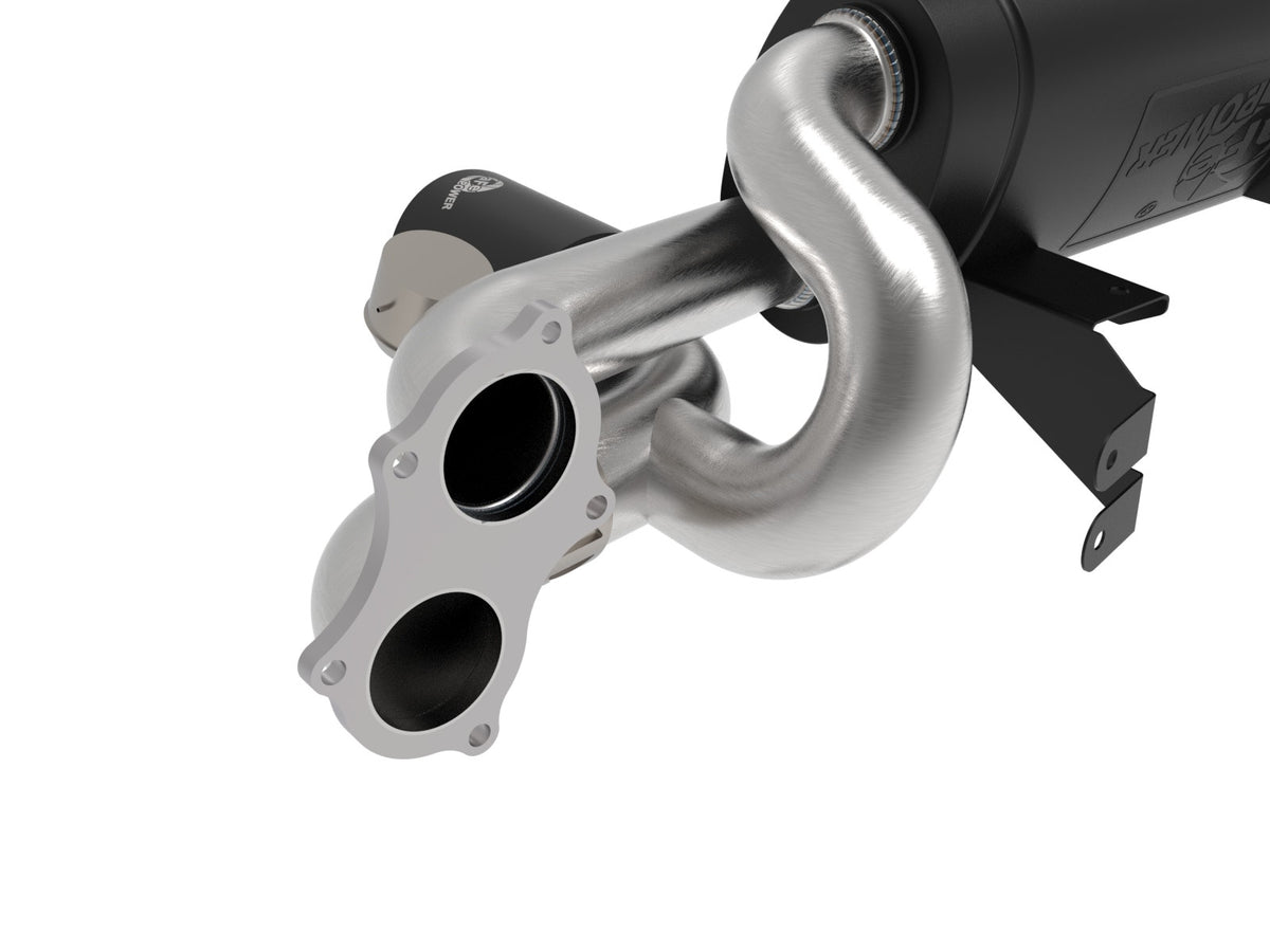 aFe MACH Force-Xp 2-1/4 IN to 2-1/2 IN 304 Stainless Steel Cat-Back Exhaust System - Porsche Cayman GT4 2020-2023
