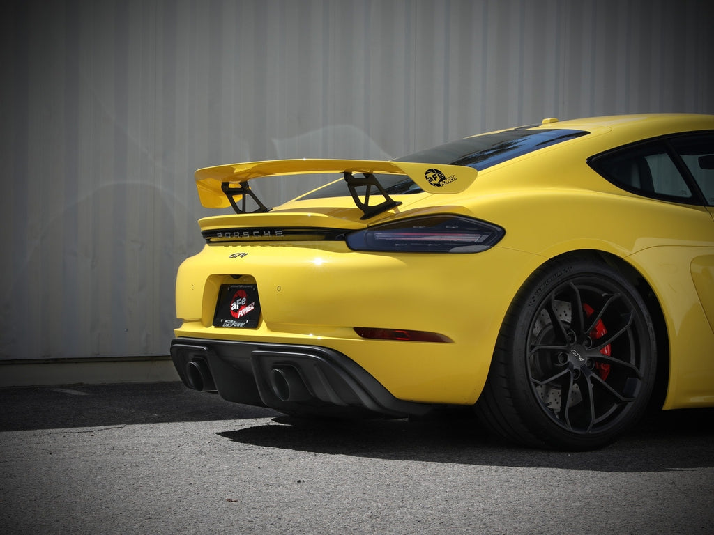aFe MACH Force-Xp 2-1/4 IN to 2-1/2 IN 304 Stainless Steel Cat-Back Exhaust System - Porsche Cayman GT4 2020-2023