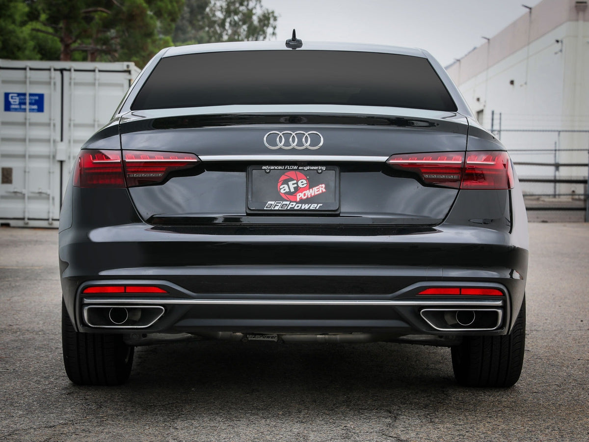 aFe MACH Force-Xp 3 IN to 2-1/2 IN 304 Stainless Steel Axle-Back Exhaust System - Audi A4 (B9.5) 2020-2025