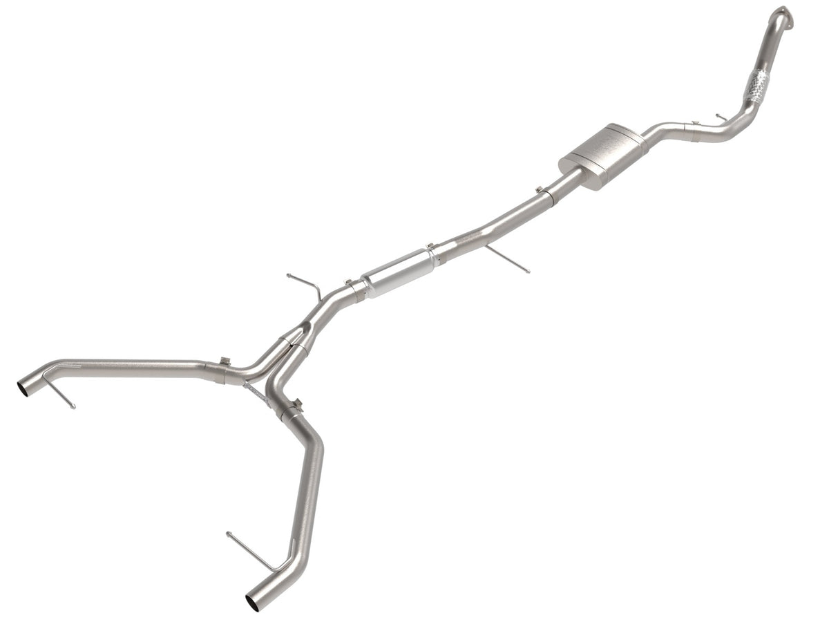 aFe MACH Force-Xp 3 IN to 2-1/2 IN 304 Stainless Steel Cat-Back Exhaust System - Audi A4 (B9.5) 2020-2025