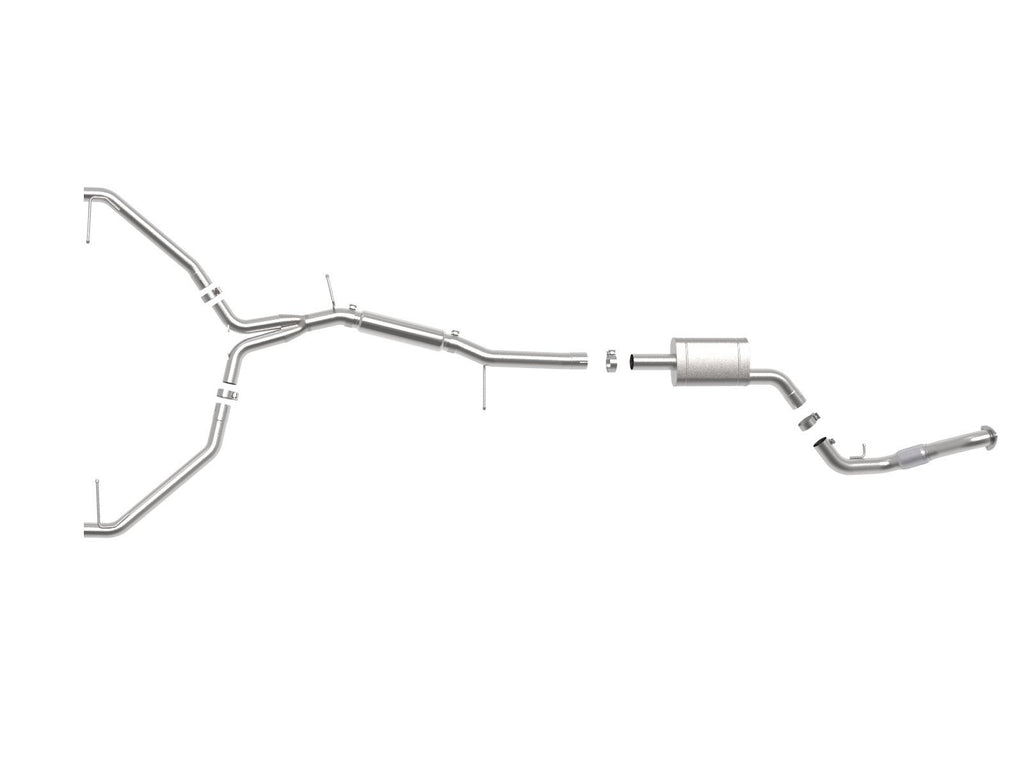 aFe MACH Force-Xp 3 IN to 2-1/2 IN 304 Stainless Steel Cat-Back Exhaust System - Audi A4 (B9.5) 2020-2025