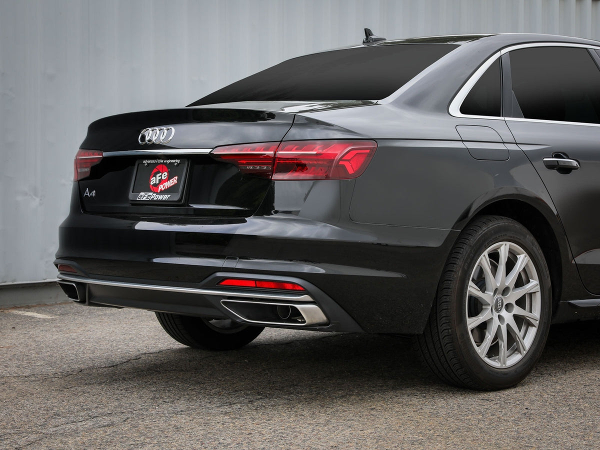 aFe MACH Force-Xp 3 IN to 2-1/2 IN 304 Stainless Steel Cat-Back Exhaust System - Audi A4 (B9.5) 2020-2025