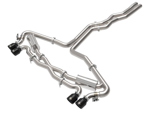 aFe MACH Force-Xp 3 IN to 2-1/2 IN 304 Stainless Steel Cat-Back Exhaust w/ Black Tip - Audi RS6 Avant 2021-2026
