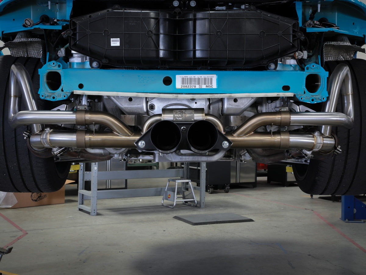 aFe MACH Force-Xp 2-1/2 IN to 2 IN 304 Stainless Steel Cat-Back Exhaust System - Porsche 911 GT3 (991) 2014-2016