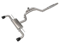 aFe Gemini XV 3 IN to 2-1/2 IN 304 Stainless Steel Cat-Back Exhaust System w/ Cut-Out Black - Volkswagen GTI (MKVIII) 2022-2024