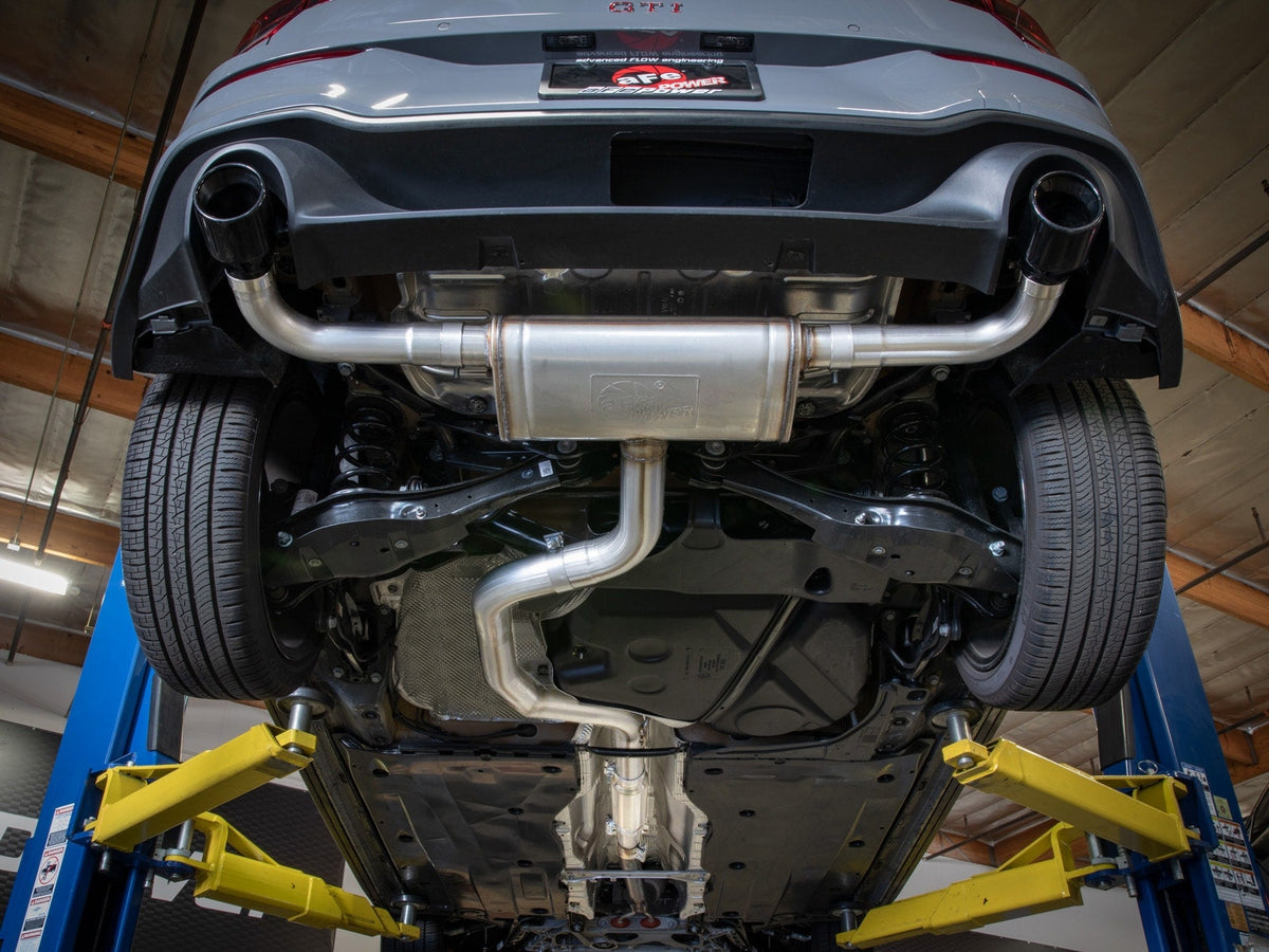 aFe MACH Force-Xp 3 IN to 2-1/2 IN 304 Stainless Steel Cat-Back Exhaust System - Volkswagen GTI (MKVIII) 2022-2026