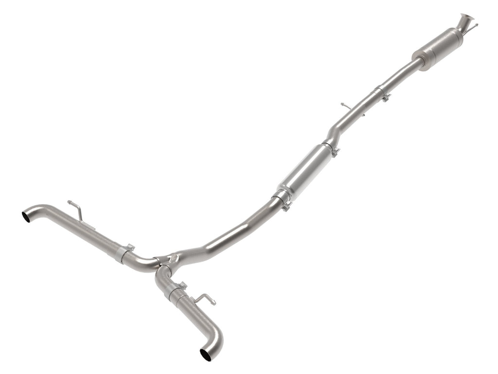 aFe MACH Force-Xp 2-1/2 IN to Dual 2-1/4 IN 304 Stainless Steel Cat-Back Exhaust System - Mercedes-Benz GLA250 2014-2019