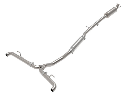 aFe MACH Force-Xp 2-1/2 IN to Dual 2-1/4 IN 304 Stainless Steel Cat-Back Exhaust System - Mercedes-Benz GLA250 2014-2019