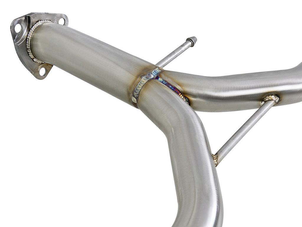 aFe Takeda 2-1/4 IN to 1-3/4 IN 304 Stainless Steel Axle-Back Exhaust System - Honda Accord Sport 2013-2017