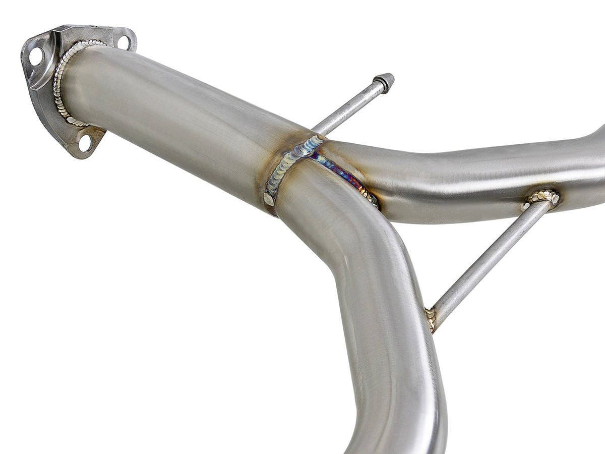 aFe Takeda 2-1/4 IN to 1-3/4 IN 304 Stainless Steel Axle-Back Exhaust System - Honda Accord Sport 2013-2017