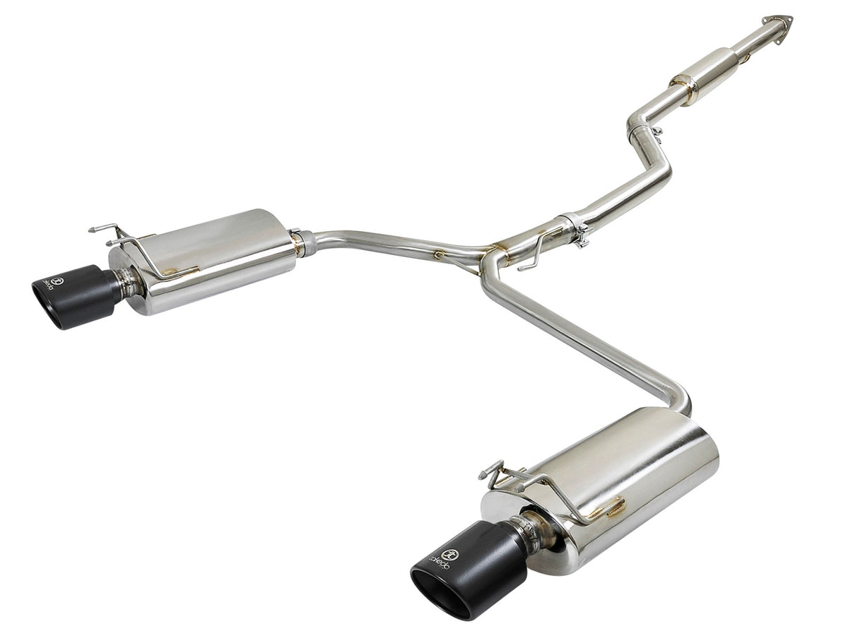 aFe Takeda 2-1/2 IN to Dual 1-3/4 IN 304 Stainless Steel Cat Back System - Honda Accord (Sedan) 2013-2017