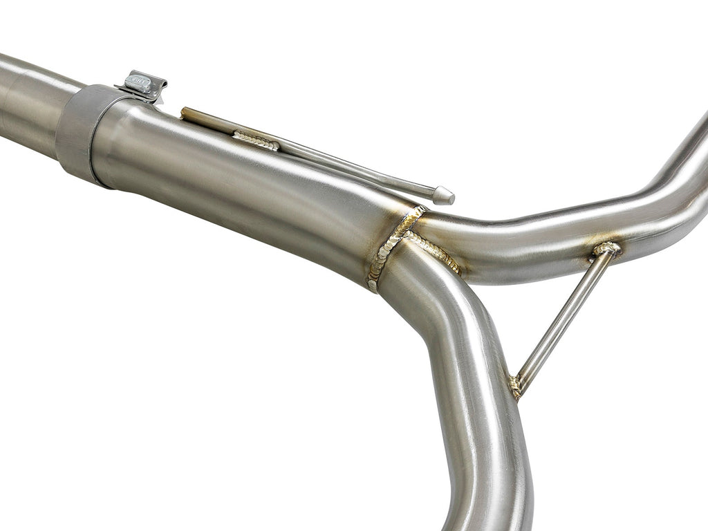aFe Takeda 2-1/2 IN to Dual 1-3/4 IN 304 Stainless Steel Cat Back System - Honda Accord (Sedan) 2013-2017
