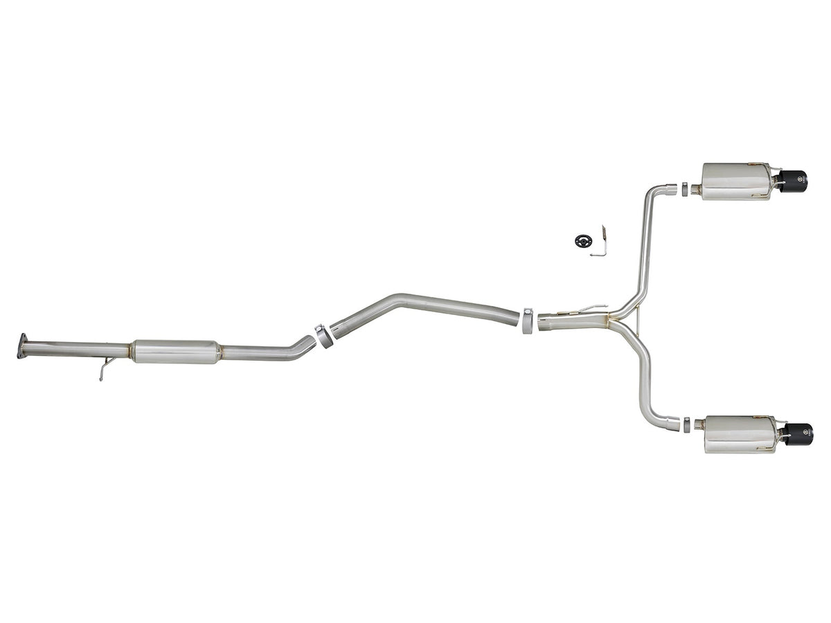 aFe Takeda 2-1/2 IN to Dual 1-3/4 IN 304 Stainless Steel Cat Back System - Honda Accord (Sedan) 2013-2017