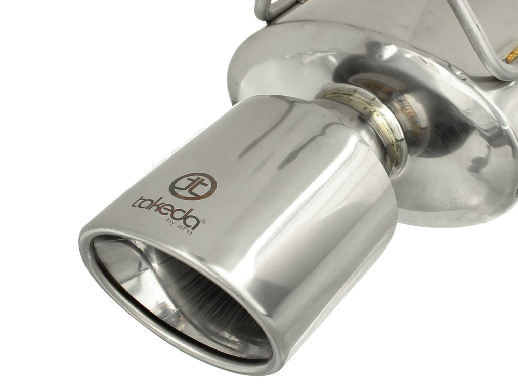 aFe Takeda 2-1/4 IN to 1-3/4 IN 304 Stainless Steel Axle-Back Exhaust System - Honda Accord (Coupe) 2013-2017