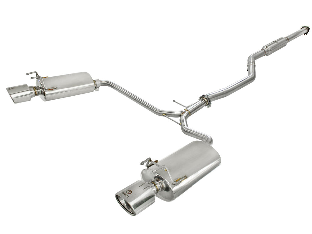 aFe Takeda 2-1/2 IN to 1-3/4 IN 304 Stainless Steel Cat-Back Exhaust System - Honda Accord (Coupe) 2013-2017