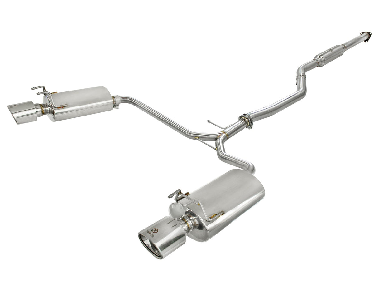 aFe Takeda 2-1/2 IN to 1-3/4 IN 304 Stainless Steel Cat-Back Exhaust System - Honda Accord (Coupe) 2013-2017