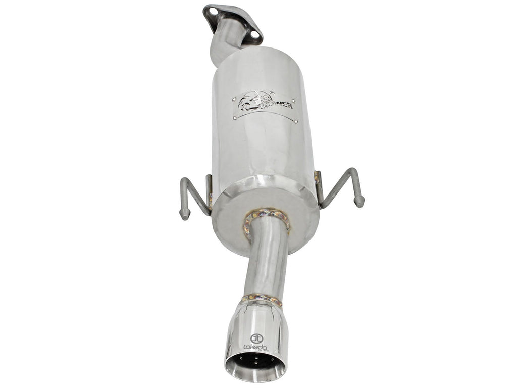 aFe Takeda 2 IN 304 Stainless Steel Axle-Back Exhaust System - Honda Fit 2007-2008
