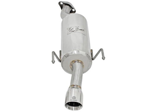 aFe Takeda 2 IN 304 Stainless Steel Axle-Back Exhaust System - Honda Fit 2007-2008