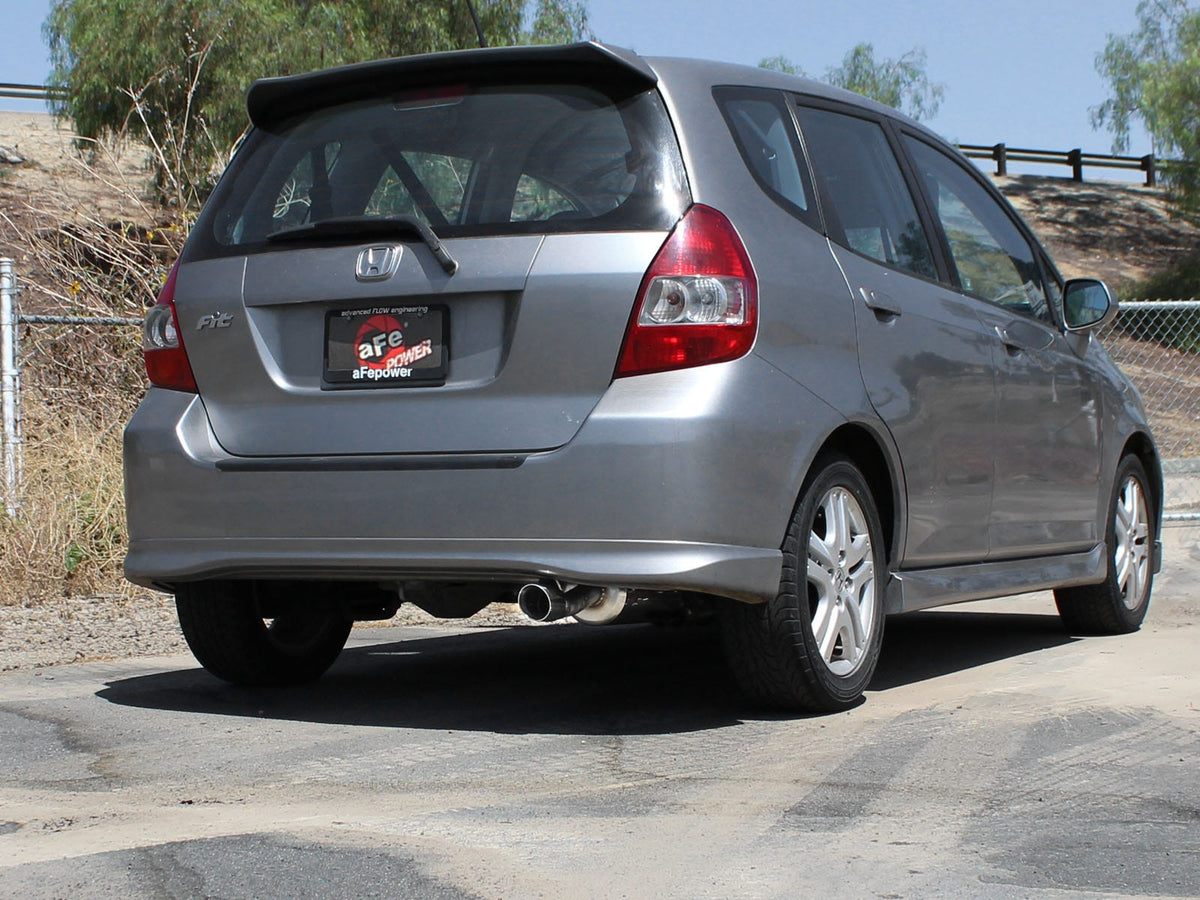 aFe Takeda 2 IN 304 Stainless Steel Axle-Back Exhaust System - Honda Fit 2007-2008