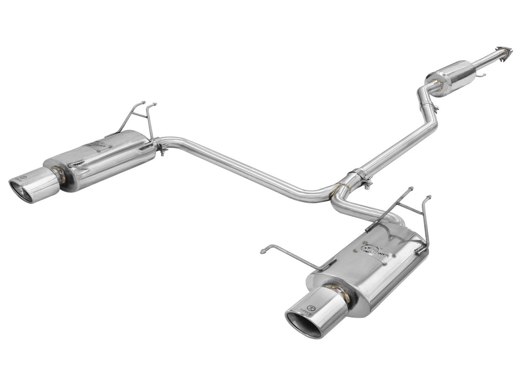 aFe Takeda 2-1/4 IN to 2 IN 304 Stainless Steel Cat-Back Exhaust System - Honda Accord (Coupe) 2008-2012