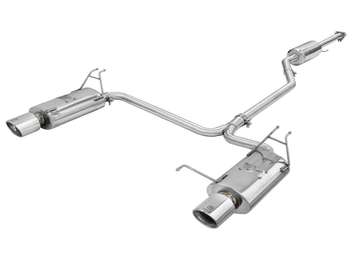 aFe Takeda 2-1/4 IN to 2 IN 304 Stainless Steel Cat-Back Exhaust System - Honda Accord (Coupe) 2008-2012