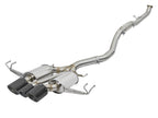 aFe Takeda 3 IN 304 Stainless Steel Cat-Back Exhaust System w/ Tri-Carbon Tips - Honda Civic Type R 2017-2021