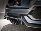 aFe Takeda 3 IN 304 Stainless Steel Cat-Back Exhaust System w/ Tri-Blue Flame Tips - Honda Civic Type R 2017-2021