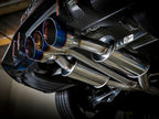 aFe Takeda 3 IN 304 Stainless Steel Cat-Back Exhaust System w/ Tri-Blue Flame Tips - Honda Civic Type R 2017-2021
