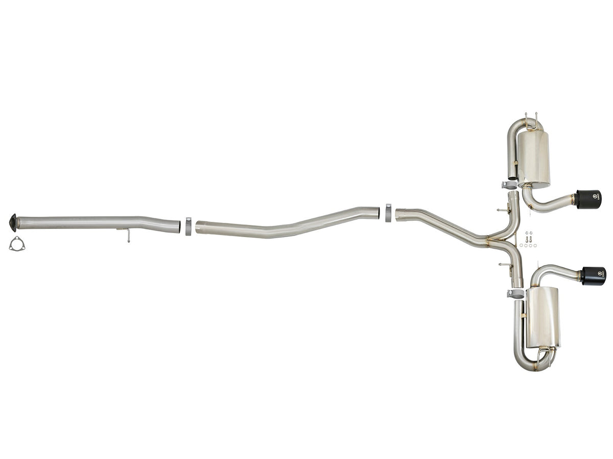 aFe Takeda 3 IN to 2-1/2 IN 304 Stainless Steel Cat-Back Exhaust System - Honda Civic Si 2017-2020