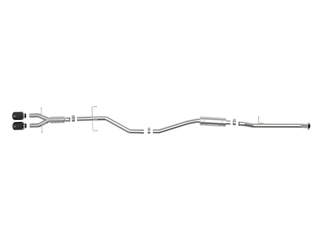aFe Takeda 2-1/2 IN 304 Stainless Steel Cat-Back Exhaust System - Honda Civic Si Sedan 2017-2020