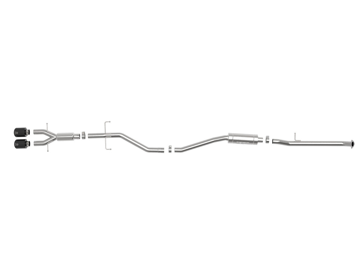 aFe Takeda 2-1/2 IN 304 Stainless Steel Cat-Back Exhaust System - Honda Civic Si Sedan 2017-2020