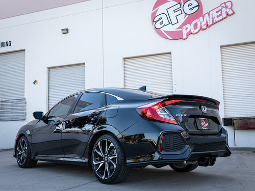 aFe Takeda 2-1/2 IN 304 Stainless Steel Cat-Back Exhaust System - Honda Civic Si Sedan 2017-2020