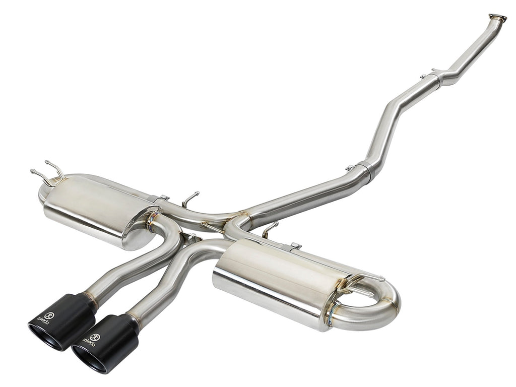 aFe Takeda 3 IN to 2-1/2 IN 304 Stainless Steel Cat-Back Exhaust System - Honda Civic Si 2017-2020